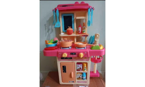 our image of ADKD Plastic Kitchen Set Toys with Realistic Lights & Sounds