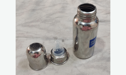 our image of Mee Mee Baby Steel Feeding Bottle 250ml