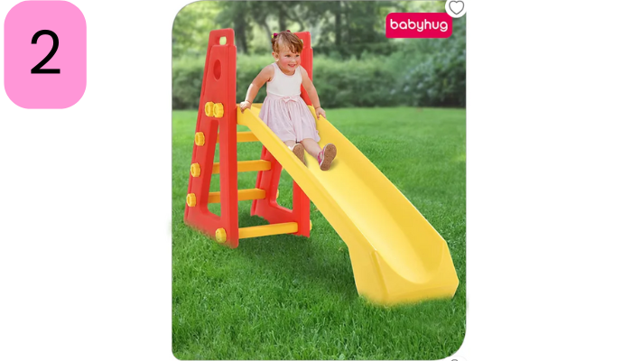 Babyhug Kid's Slide - Red & Yellow