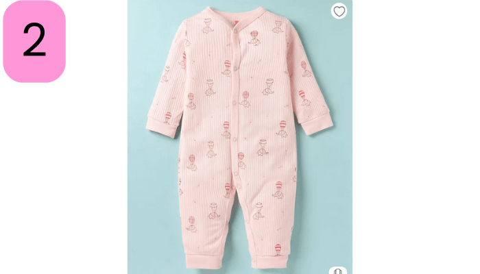 I Bears Interlock Knit Full Sleeves Romper