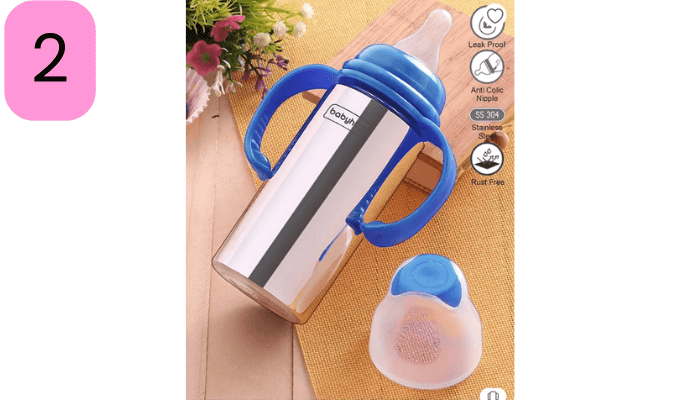 Babyhug Stainless Steel Feeding Bottle