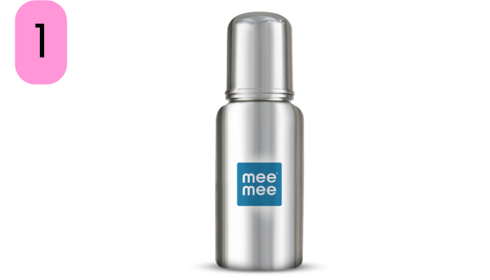 Mee Mee Baby Steel Feeding Bottle 240ml