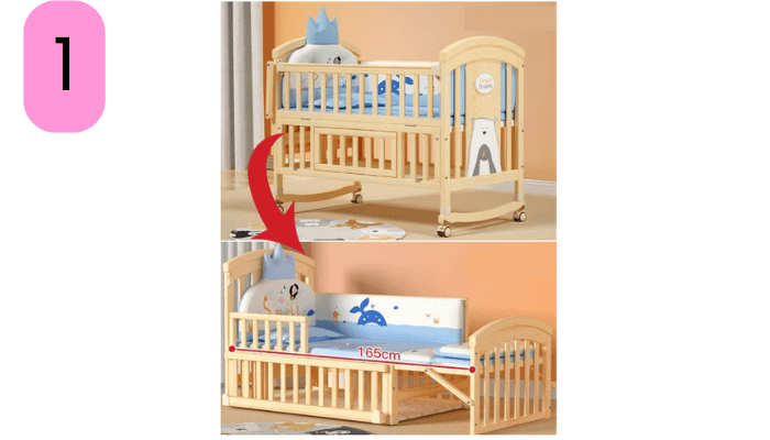 BabyTeddy® 12 in 1 Patented Multifunctional Baby Crib