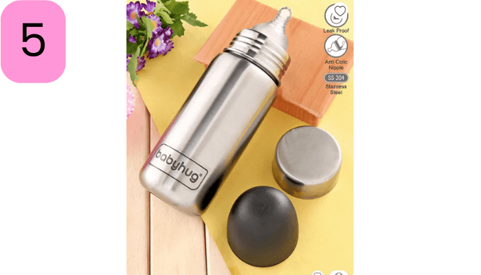 Babyhug Sterilizable Steel Feeding Bottle