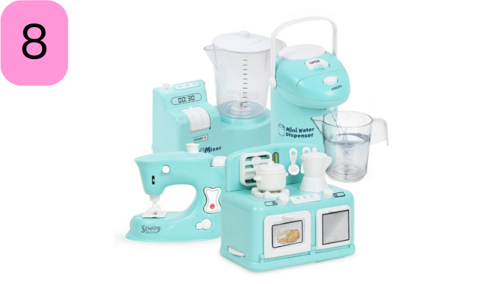 Amazon Brand - Jam & Honey Kids Pretend Play Kitchen Appliance Set