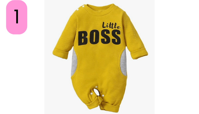 Hopscotch Boys Cotton And Polyester And Spandex Text Print Full-Sleeve Bodysuit
